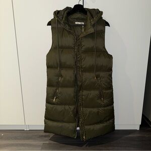 Dex Olive Hooded Puffer Vest